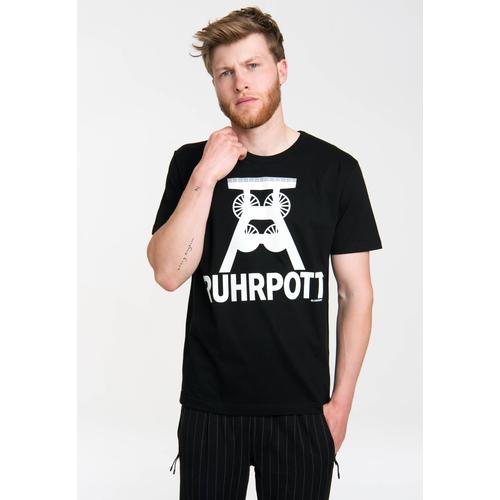 "T-Shirt LOGOSHIRT ""Ruhrpott Logo"" Gr. XS, schwarz Herren Shirts T-Shirts mit Ruhrpott-Symbol"