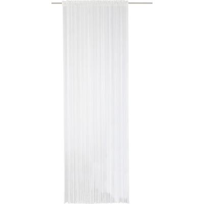 Fadenvorhang WECKBRODT "Rebecca" Gr. 1, weiß (reinweiß), B:98cm H:160cm, Polyester, Gardinen, Fadengardine, Insektenschutz, transparent, kürzbar, Store, Topseller Image