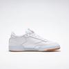 Sneaker REEBOK CLASSIC "CLUB C 85", Gr. 37, weiß (weiß, light, grau, gum), Leder, sportlich, Schuhe Skaterschuh Sneaker low
