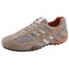 Sneaker GEOX "Snake", Herren, Gr. 41, beige, Veloursleder, Textil, sportlich, Schuhe, Freizeitschuh, Schnürschuh mit Geox Spezial Membran