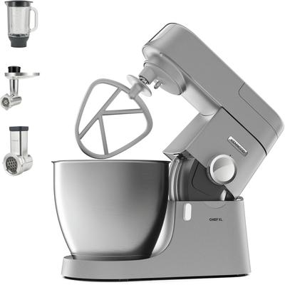 KENWOOD Küchenmaschine "Chef XL KVL4220S", silber (silberfarben), B:28,5cm H:38cm T:35,6cm, Küchenmaschinen, 6,7 l Schüs