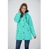Regenjacke DEPROC ACTIVE "Friesennerz HALIFAX UMBRELLA", Damen, Gr. 40 (M), blau (türkis), Obermaterial: 100% Polyurethan; Futter: 100% Polyester, casual, figurumspielend, Langarm gerader Abschluss mit Druckknopf, Jacken, auch in Großen Größen...