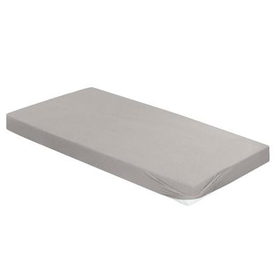 Spannbettlaken IRISETTE "Kuschel Jersey Spannbettlaken Vesuv", silber (silberfarben), B:140-160cm L:200cm, Jersey, Obermaterial: 100% Baumwolle, Laken, mit Rundumgummizug Image