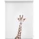 Seitenzugrollo LICHTBLICK ORIGINAL "Rollo Klemmfix, ohne Bohren, blickdicht, Giraffe - Braun" Rollos Gr. 150 cm, stufenlos positionierbar, 80 cm, braun (braun, weiß) Kinder Kinderzimmer-Rollos