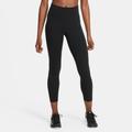 Trainingstights NIKE "ONE WOMEN'S MID-RISE / MESH-PANELED LEGGINGS" Gr. XS (34), N-Gr, schwarz Damen Hosen Yogahosen