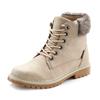 Stiefelette LASCANA, Damen, Gr. 41, beige, Obermaterial: 92% Lederimitat, 8% Textilmaterial. Futter: 100% Polyester. Decksohle: 100% Polyester. Laufsohle: 100% Synthetik, unifarben, casual, Schuhe, wind- & wasserabweisend,Winterboots,...