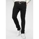 Slim-fit-Jeans JACK & JONES "GLENN" Gr. 31, Länge 34, schwarz (black denim) Herren Jeans Slim Fit