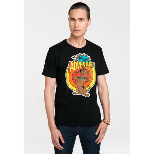 „T-Shirt LOGOSHIRT „“Scooby Doo – All New Adventures““ Gr. S, schwarz Herren Shirts T-Shirts mit Scooby Doo-Print“