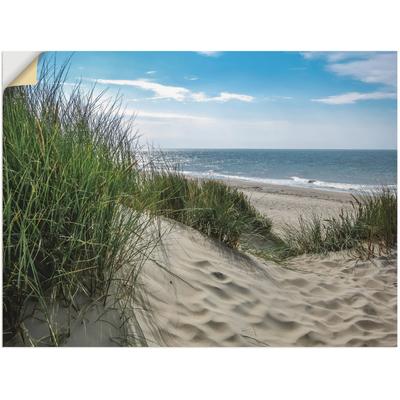 Wandbild ARTLAND "Dünenlandschaft im Sommer an der Nordsee", grün (farbe bild(er): grün), B:60cm H:45cm, Bilder, als Alubild, Outdoorbild, Leinwandbild, Poster, Wandaufkleber Image