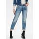 Boyfriend-Jeans G-STAR RAW "Kate Boyfriend" Gr. 32, Länge 32, blau (light indigo aged blue)) Damen Jeans Ankle 7/8