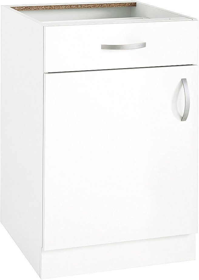 Unterschrank WIHO KÜCHEN "Flexi", weiß (front und korpus: weiß), B:60cm H:82cm T:57cm, Schränke, Breite 60 cm Image