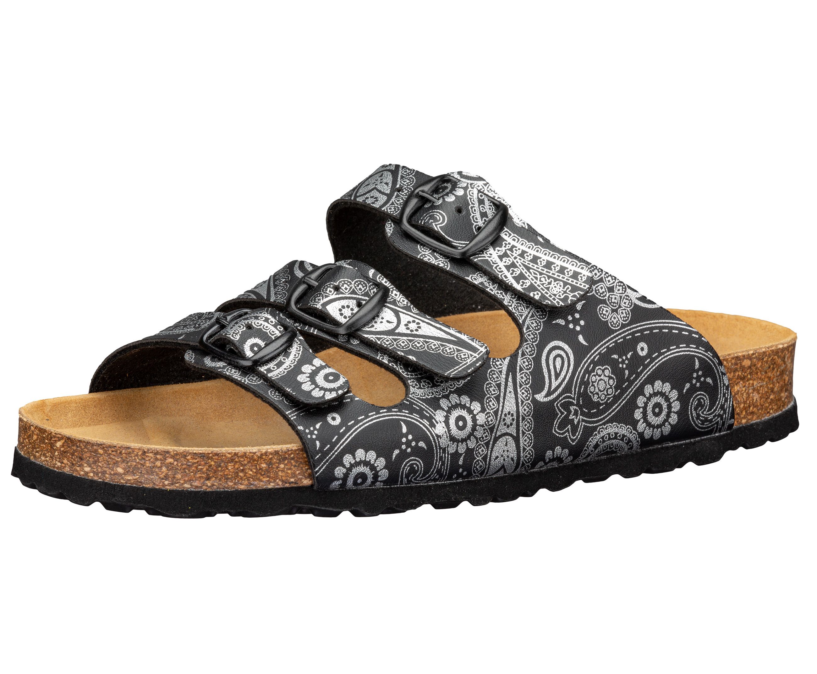 Pantolette LICO "Pantolette Bioline Lady Power", Damen, Gr. 39, schwarz, Synthetik, Schuhe Pantolette