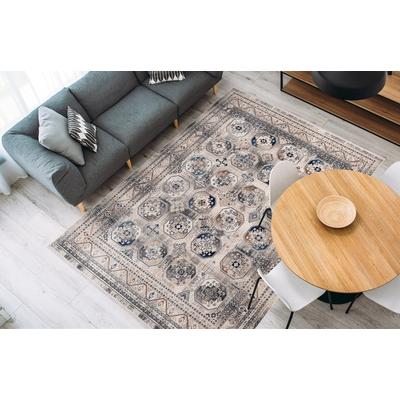 Teppich MY HOME "Chellestee" Gr. 6, bunt (multi), B:200cm H:5mm L:290cm, Kunstfaser, Teppiche, vintage, Wohnzimmer Image