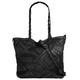 Shopper SAMANTHA LOOK Gr. B/H/T: 33 cm x 30 cm x 15 cm onesize, schwarz Damen Taschen Handtaschen echt Leder, Made in Italy