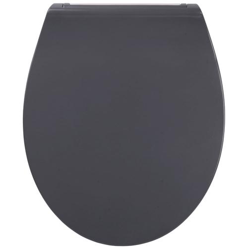 WC-Sitz SANILO ""Flat"", grau, B:37cm L:44,5cm, Duroplast, WC-Sitze, mit Absenkautomatik