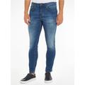 Tapered-fit-Jeans TOMMY JEANS "SLIM TAPERED AUSTIN" Gr. 30, Länge 34, blau (wilson light blue) Herren Jeans Tapered-Jeans