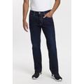 Straight-Jeans JOHN DEVIN Gr. 32, Länge 34, blau (darkblue, used) Herren Jeans Straight Fit