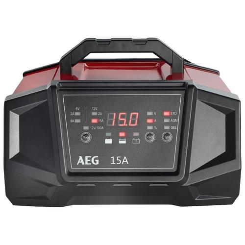 "AEG Batterie-Ladegerät ""WM15/100"" Ladegeräte rot Akku-Ladegeräte Ladegerät"