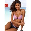 Push-Up-Bikini-Top BUFFALO "Florida" Gr. 40, Cup B, rosa (rosa, schwarz) Damen Bikini-Oberteile Ocean Blue mit Mustermix