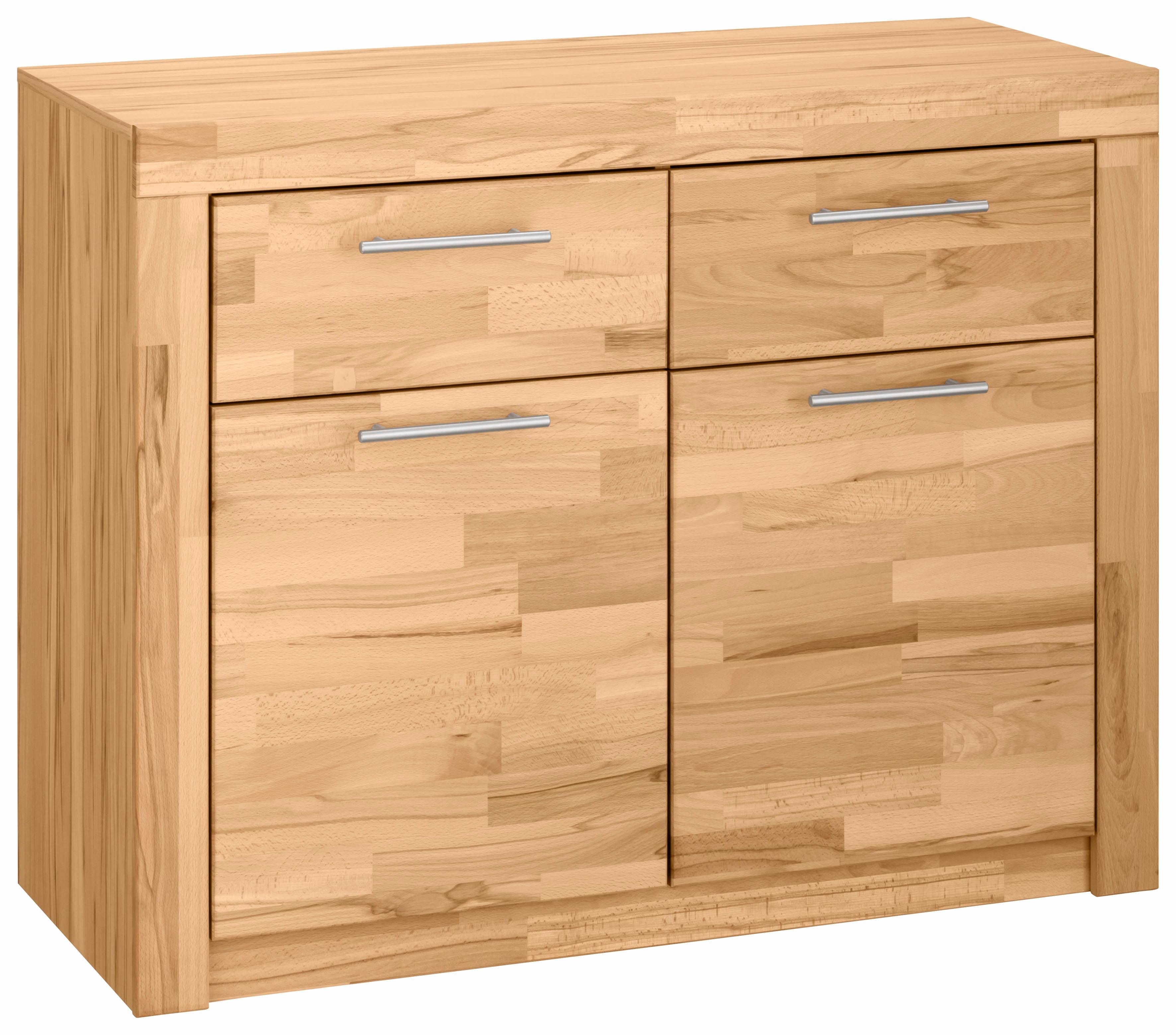 Schuhschrank VOGL MÖBELFABRIK "Toronto", beige (kernbuchefarben), B:100cm H:82cm T:42cm, Schränke, Schuhschrank