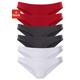 Bikinislip VIVANCE ACTIVE Gr. 44/46, 6 St., rot (rot, schwarz, weiß) Damen Unterhosen Bekleidung