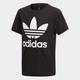T-Shirt ADIDAS ORIGINALS "TREFOIL TEE" Gr. 140, schwarz-weiß (black, white) Kinder Shirts T-Shirts