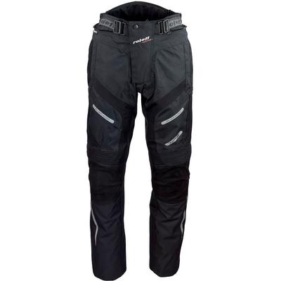 Motorradhose ROLEFF "RO 460" Gr. 5XL, schwarz, Hosen, 5XL, N-Gr, Obermaterial: 100% Polyester. Applikation: 100% Rindnubukleder. Innenfutter: 100% Polyester, wind- und wasserdicht, atmungsaktiv