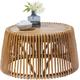 Beistelltisch TOM TAILOR HOME "T-RATTAN SIDE TABLE LARGE" Tische Gr. B/H: 45 cm x 38 cm, beige (natur) Beistelltische