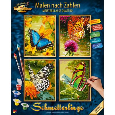 Malen nach Zahlen SCHIPPER "Meisterklasse Quattro - Schmetterling", bunt, Malvorlagen, KinderB:18cm H:24cm, Karton, Made in Germany, B:18cm H:24cm Image