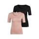T-Shirt BENCH. Gr. 48/50, rosegold (rose, schwarz) Damen Shirts T-Shirts