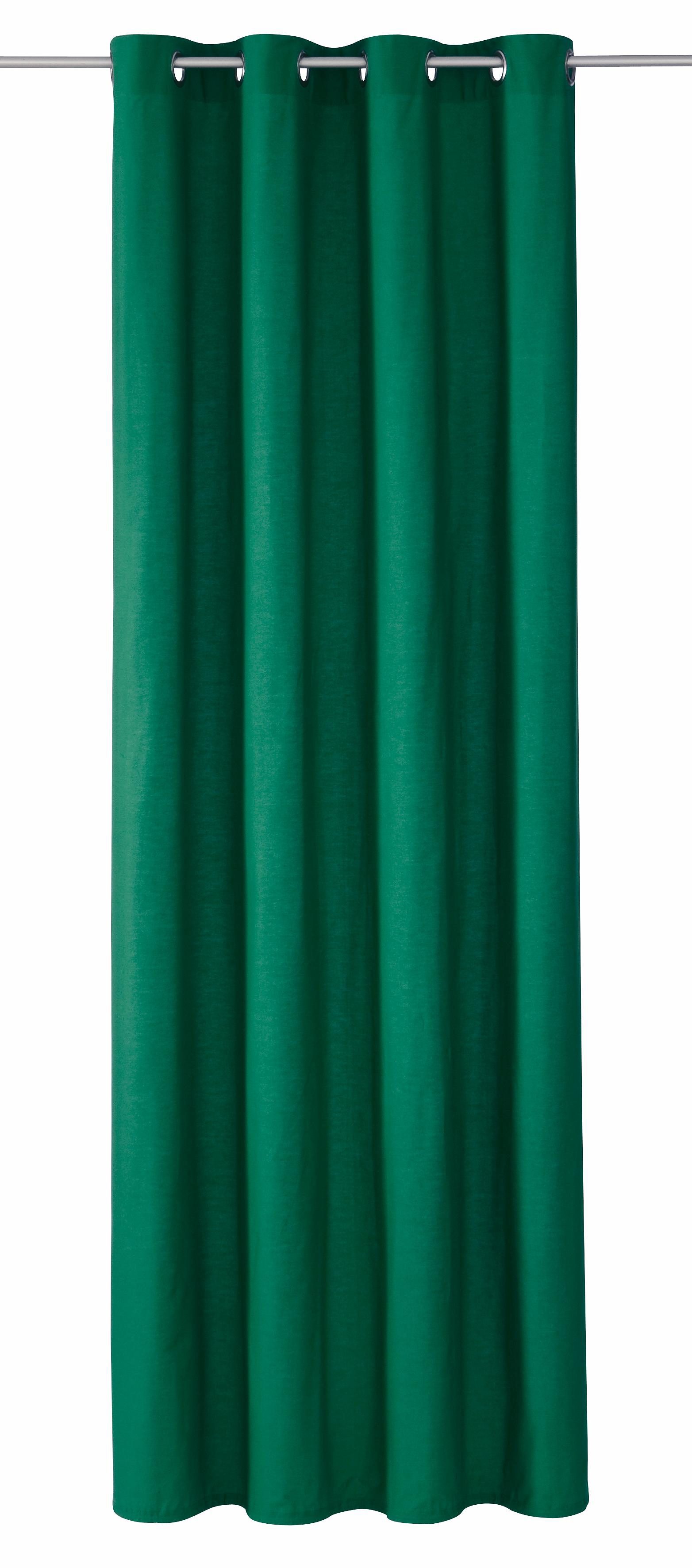 Vorhang TOM TAILOR HOME "DOVE", grün (tannengrün), B:135cm H:245cm, Wirkware, Baumwolle, Gardinen