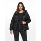 Steppjacke ONLY CARMAKOMA "CARTAHOE HOOD JACKET OTW NOOS" Gr. S (42/44), schwarz (black) Damen Jacken Kurze