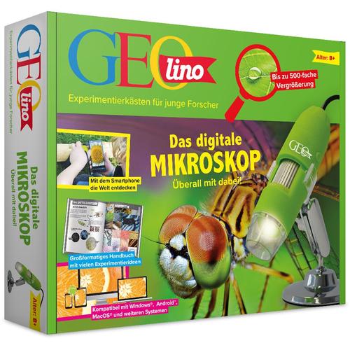"Kindermikroskop FRANZIS ""GEOlino, Das digitale Mikroskop"" Mikroskope grün Kinder Experimentieren"