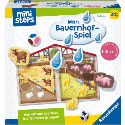 Spiel RAVENSBURGER "ministeps Unser Bauernhof-Spiel" Spiele bunt Kinder Würfelspiele Spiele Made in Europe, FSC - schützt Wald weltweit