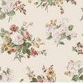 LAURA ASHLEY Vliestapete "Laura Ashley Rosemore Pale Sable Vliestapete" Tapeten Gr. B/L: 52 m x 1005 m, Rollen: 1 St., beige (natur) Blumentapeten