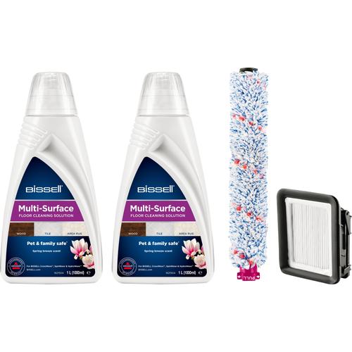 „BISSELL Pflegeset „“Multi Surface Clean Set““ Reinigungsmittel 2x 1 Liter Reiniger, 1x Bürste, 1x Filter Gr. 2000 ml, weiß Reinigungsmittel“