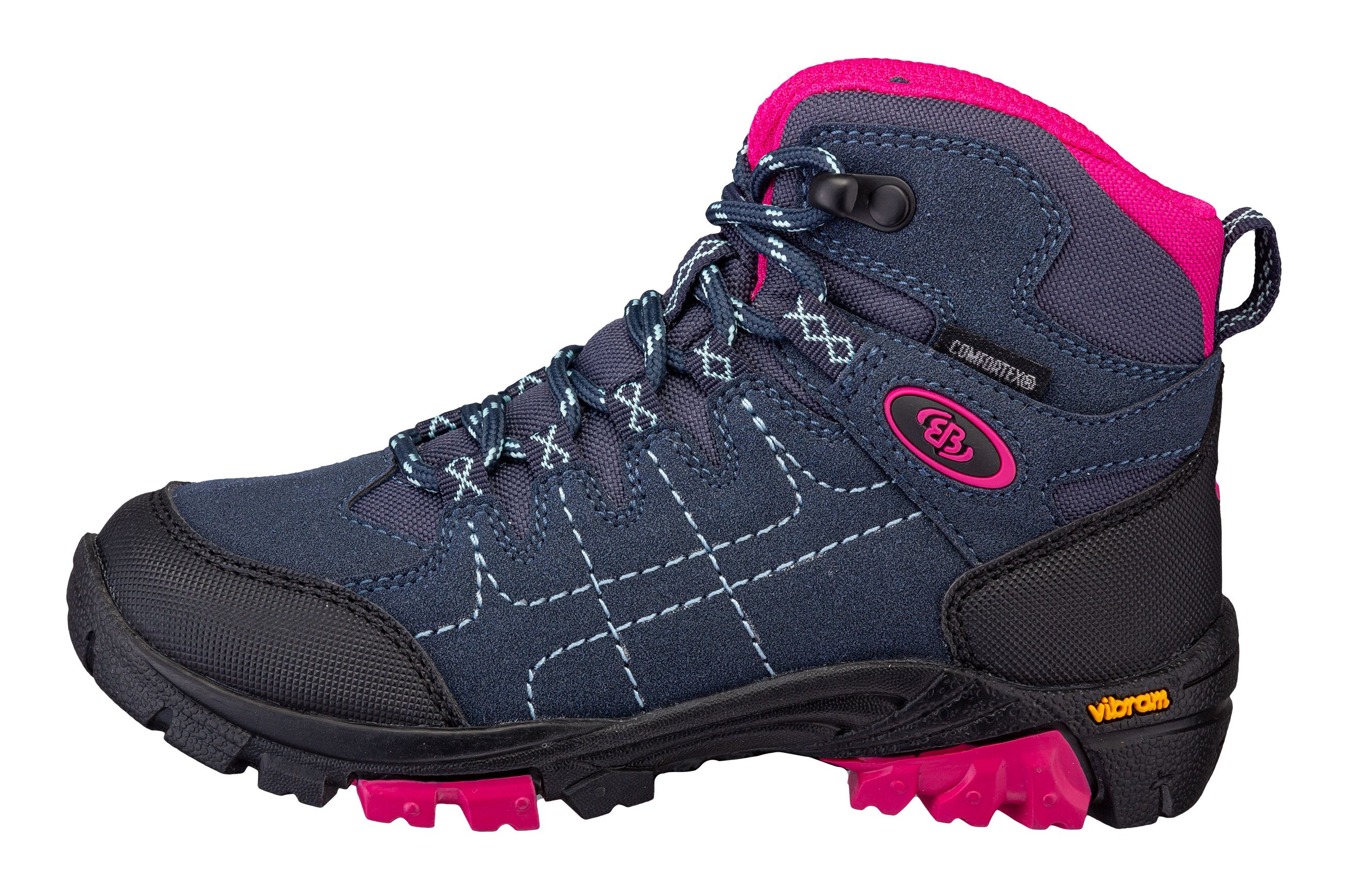 Outdoorschuh BRÜTTING "Outdoorstiefel Mount Shasta Kids High", Kinder, Gr. 36, blau, Synthetik, Schuhe Outdoorschuh