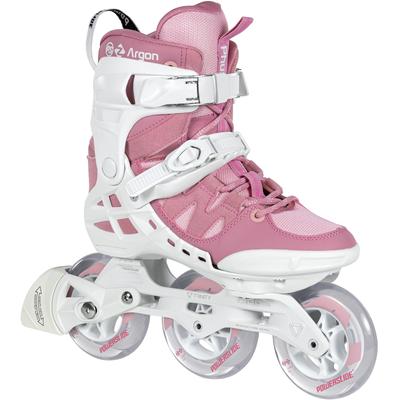 Inlineskates POWERSLIDE "Phuzion Argon Rose 100" Gr. 41, rosa (rosa, weiß), Inlineskates_Rollschuhe_Schlittschuhe, Kinder, 41, Kunstfaser, Lederimitat