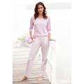 Pyjama S.OLIVER Gr. 32/34, rosa (rosa, kariert) Damen Homewear-Sets Pyjamas