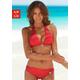 Triangel-Bikini S.OLIVER "Tonia" Gr. 42, Cup C/D, rot Damen Bikini-Sets Ocean Blue mit Accessoires Bestseller