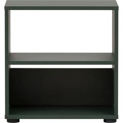 Regal WELLTIME "Kent, würfelförmig mit 2 Fächern", grün (waldgrün), B:48,5cm H:50,1cm T:33,2cm, FSC-zertifizierter Holzwerkstoff, Regale, Standregal Badschrank Garderobenschrank, Breite 50,1 cm Image