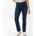 5-Pocket-Jeans RAPHAELA BY BRAX "Style LAURA SLASH" Gr. 36K (18), Kurzgrößen, blau (dunkelblau) Damen Jeans 5-Pocket-Jeans