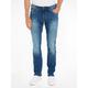 Slim-fit-Jeans TOMMY JEANS "SLIM SCANTON" Gr. 34, Länge 32, blau (wilson mid blue stretch) Herren Jeans Slim Fit