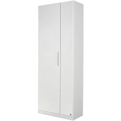 Schuhschrank RAUCH "Garderobenschrank Drehtürenschrank Kleiderschrank Schrank MINOSA", weiß (alpinweiß, hochglanz weiß), B:69cm H:197cm T:41cm, Holzwerkstoff, Schränke, Breite 69 cm mit 6 Schuhablageböden MADE IN GERMANY Image