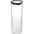 Vorratsdose GEFU "PANTRY" Lebensmittelaufbewahrungsbehälter Gr. B/H/L: 11 cm x 32,5 cm x 11 cm, schwarz (schwarz, transparent) Vorratsdosen