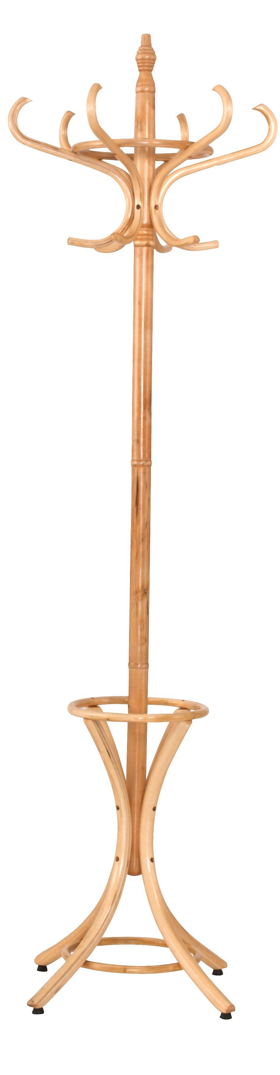 Garderobenständer HOME AFFAIRE "Schönerempfang, TOPSELLER", beige (naturfarben), B:56cm H:184cm T:56cm, Massivholz, Garderobenständer, aus massiver Birke, im Landhaus-Stil