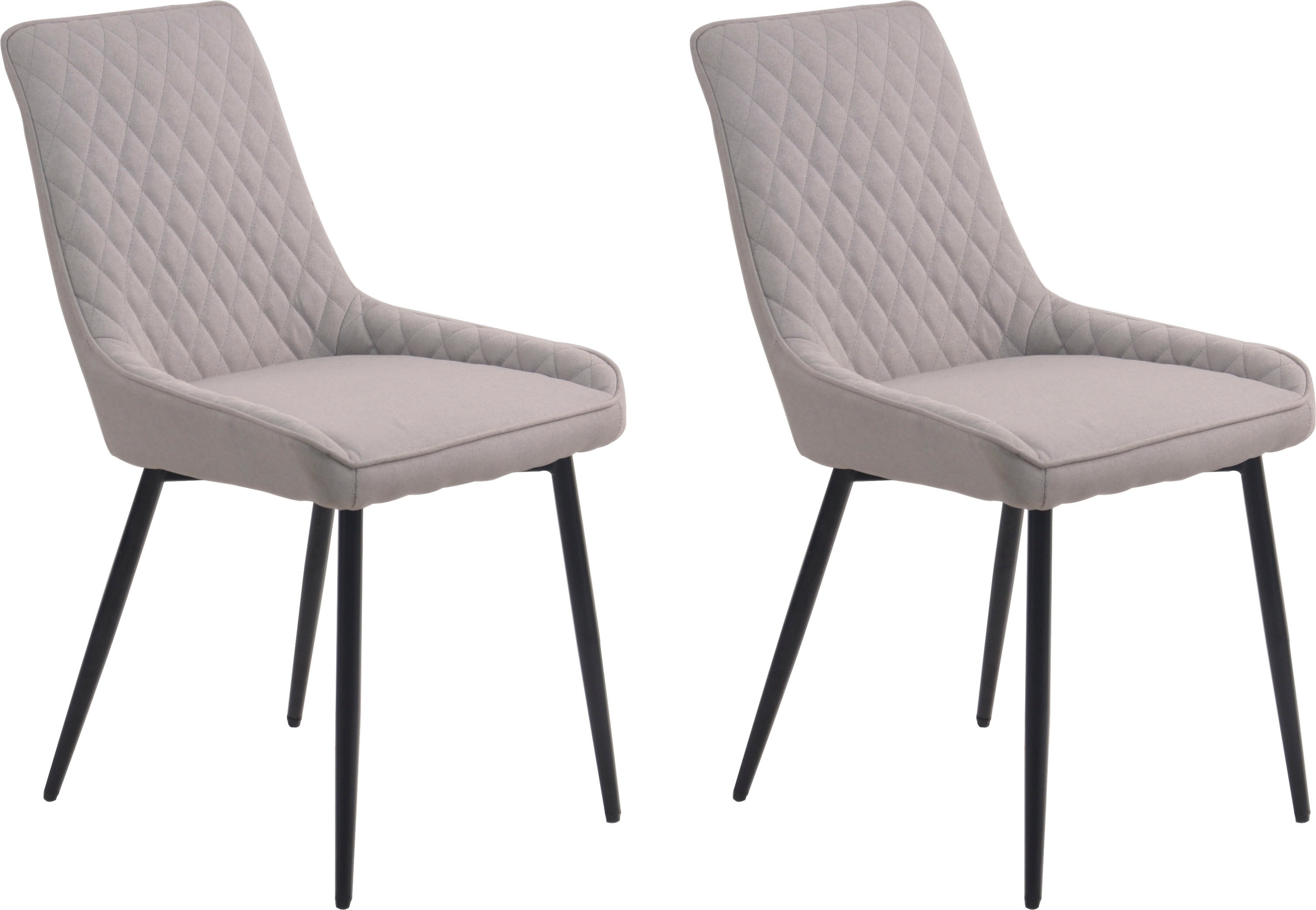 Polsterstuhl INOSIGN, grau (hellgrau, schwarz), B:52cm H:86cm T:56cm, Stühle, Polsterstuhl