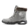Winterstiefelette LASCANA, Damen, Gr. 36, grau (anthrazit), Obermaterial: 100% Synthetik. Futter: 100% Polyester. Decksohle: 100% Polyester. Laufsohle: 100% Synthetik, gemustert, casual, Schuhe Winterboots Schnürboots,...