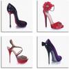 Leinwandbild ARTLAND "Damenschuhe", weiß (farbe bild(er): weiß), B:30cm H:30cm, Canvas, Leinwand, MDF, Bilder, 4er Set, verschiedene Größen