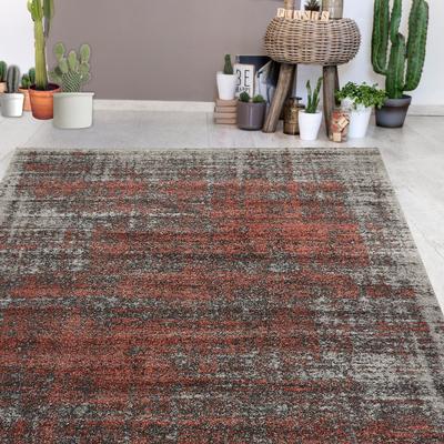 Teppich ANDIAMO "Campos", orange (grau, coral), B:133cm H:10mm L:190cm, Polypropylen (PP), Teppiche, Kurzflor, modernes Design, Wohnzimmer Image